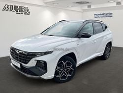 Serenity white / abyss black / Gebraucht 2024 Hyundai Tucson N Line SUV | 33.399 € (Fairer Preis)