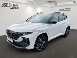 Serenity white / abyss black / Gebraucht 2024 Hyundai Tucson N Line SUV | 34.799 € (Fairer Preis)