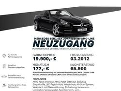 Schwarz Gebraucht 2012 Mercedes SLK200 AMG line Cabrio | 19.900 € (Fairer Preis)
