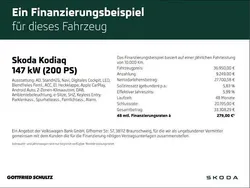 Grau Gebraucht 2022 Skoda Kodiaq SportLine SUV | 36.950 € (Etwas zu teuer)