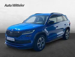 Raceblau metallic Gebraucht 2021 Skoda Kodiaq SportLine SUV | 36.790 € (Fairer Preis)