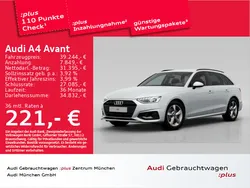 Gletscherweiß metallic Gebraucht 2023 Audi A4 Advanced Kombi | 42.629 €