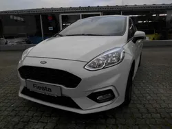 Metropolisweiß metallic Gebraucht 2019 Ford Fiesta ST-Line Kleinwagen | 14.550 € (Etwas zu teuer)
