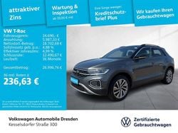 Indiumgrau metallic schwarz Gebraucht 2024 VW T-Roc Life SUV | 24.690 € (Superpreis)