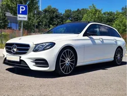 Diamantweiss metalliclack (metallic) Gebraucht 2020 Mercedes E200 AMG line Kombi | 32.750 € (Etwas zu teuer)
