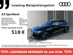 Schwarz Neu 2025 Audi A3 Sportback S-Line Limousine | 42.480 € (Fairer Preis)