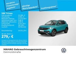 Makenatürkis metallic Gebraucht 2021 VW T-Cross Active SUV | 22.380 € (Guter Preis)