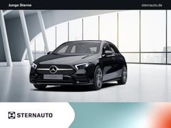 Unilack nachtschwarz Gebraucht 2020 Mercedes A180 AMG line Limousine | 21.896 € (Superpreis)