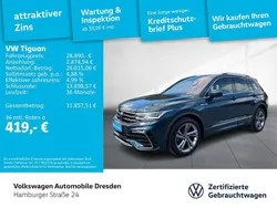 Blau Gebraucht 2021 VW Tiguan R-line SUV | 26.285 € (Guter Preis)