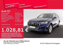 Navarrablau metallic Gebraucht 2021 Audi Q7 Ambiente SUV | 48.949 € (Guter Preis)