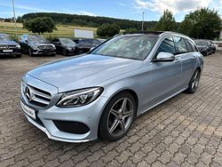 Silber Gebraucht 2018 Mercedes C200 AMG line Kombi | 14.900 € (Fairer Preis)