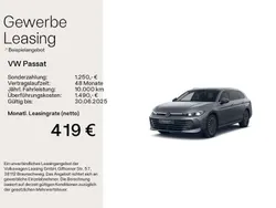 Grau Neu 2025 VW Passat Elegance Limousine | 60.840 € (Teuer)
