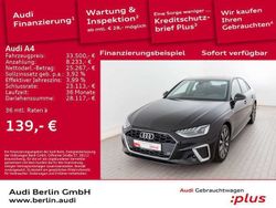 Mythosschwarz metallic Gebraucht 2024 Audi A4 S-Line Limousine | 33.500 € (Guter Preis)