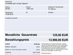 Grau Gebraucht 2019 Hyundai ix20 Van / Kleinbus | 13.990 € (Teuer)
