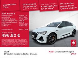 Gletscherweiß metallic Gebraucht 2022 Audi e-tron Ambiente SUV | 45.690 € (Fairer Preis)