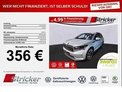 Silber (arctic silber metallic) Gebraucht 2021 Skoda Enyaq iV SUV | 29.950 € (Guter Preis)