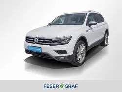 Pure white Gebraucht 2020 VW Tiguan Allspace Highline SUV | 31.740 € (Guter Preis)