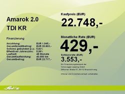 Weiß Gebraucht 2015 VW Amarok Abholung | 22.748 € (Fairer Preis)