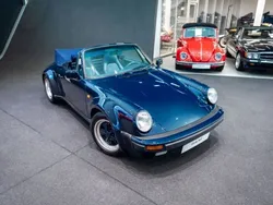 Porsche dunkelblau uni Gebraucht 1986 Porsche 911 Cabrio | 99.911 €