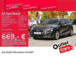 Grau Gebraucht 2022 Audi A3 Sportback e-tron S-Line Kleinwagen | 31.482 € (Teuer)
