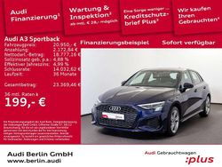 Navarrablau metallic Gebraucht 2022 Audi A3 S-Line Kombi | 20.950 € (Guter Preis)