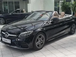 Schwarz/baltic black Gebraucht 2020 Mercedes C180 AMG Cabrio | 29.890 € (Superpreis)
