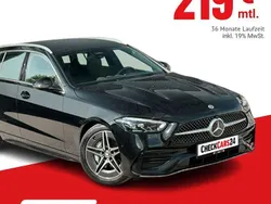 Schwarz Gebraucht 2023 Mercedes C200 AMG line Limousine | 43.689 € (Teuer)