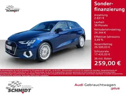 Blau Gebraucht 2024 Audi A3 Sportback Advanced Limousine | 26.975 € (Superpreis)