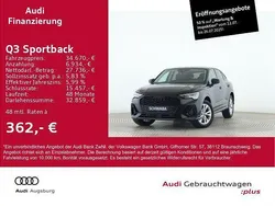 Mythosschwarz metallic Gebraucht 2023 Audi Q3 Sportback S-Line SUV | 34.670 € (Guter Preis)