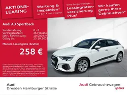 Weiß Gebraucht 2024 Audi A3 Sportback S-Line Limousine | 29.990 € (Superpreis)