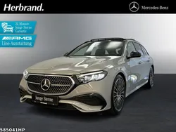 Manufaktur alpingrau uni Gebraucht 2023 Mercedes E220 AMG Kombi | 57.590 € (Teuer)