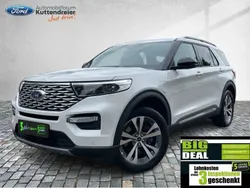 Starweiß metallic Gebraucht 2021 Ford Explorer Platinum SUV | 43.440 € (Guter Preis)