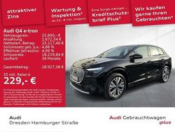 Mythosschwarz metallic Gebraucht 2022 Audi Q4 e-tron Ambiente SUV | 24.990 € (Guter Preis)
