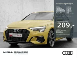 Pythongelb metallic Gebraucht 2023 Audi A3 Sportback Advanced Limousine | 30.750 € (Guter Preis)