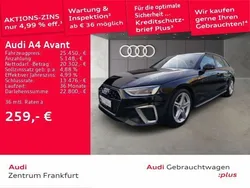 Schwarz Gebraucht 2022 Audi A4 S-Line Kombi | 25.450 € (Superpreis)