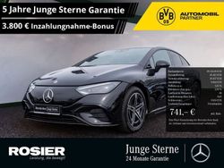 Schwarz / obsidianschwarz Gebraucht 2024 Mercedes EQE300 Premium Plus Limousine | 51.875 € (Fairer Preis)