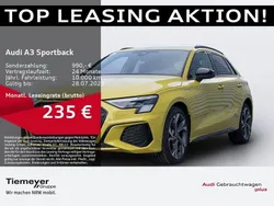 Gelb Gebraucht 2024 Audi A3 Sportback e-tron S-Line Limousine | 37.390 € (Teuer)