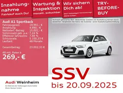 Gletscherweiß metallic Gebraucht 2022 Audi A1 Kleinwagen | 19.991 € (Fairer Preis)