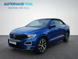 Ravennablau metallic Gebraucht 2020 VW T-Roc Cabriolet R-line Cabrio | 23.900 € (Fairer Preis)