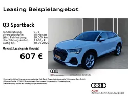 Weiß Neu 2025 Audi Q3 Sportback S-Line SUV | 48.960 € (Etwas zu teuer)