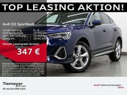 Navarrablau metallic Gebraucht 2024 Audi Q3 Sportback S-Line SUV | 46.110 € (Etwas zu teuer)