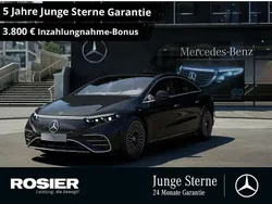 Schwarz / obsidianschwarz (metallic) Gebraucht 2024 Mercedes EQS450+ AMG Limousine | 75.445 € (Teuer)
