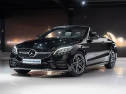 Obsidianschwarz Gebraucht 2019 Mercedes C180 AMG line Cabrio | 29.780 € (Fairer Preis)