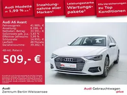 Gletscherweiß metallic Gebraucht 2022 Audi A6 Ambiente Kombi | 41.989 € (Fairer Preis)