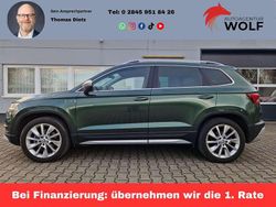 Zelena emerald/emerald green Gebraucht 2021 Skoda Karoq Scout 4x4 SUV | 26.960 € (Guter Preis)