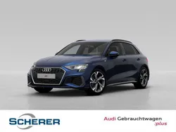 Blau Gebraucht 2024 Audi A3 Sportback S-Line Limousine | 33.890 € (Fairer Preis)