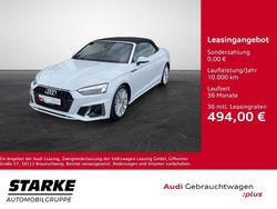 Weiß (gletscherweiß metallic) Gebraucht 2024 Audi A5 Cabriolet S-Line Cabrio | 42.990 € (Superpreis)