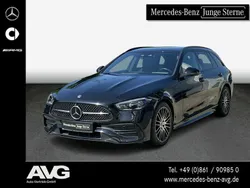 Schwarz Gebraucht 2022 Mercedes C220 AMG Limousine | 38.800 € (Fairer Preis)
