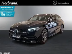 Metalliclack obsidianschwarz Gebraucht 2024 Mercedes C200 AMG Kombi | 39.740 € (Fairer Preis)