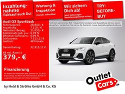 Weiß Gebraucht 2022 Audi Q3 Sportback S-Line SUV | 28.840 € (Fairer Preis)